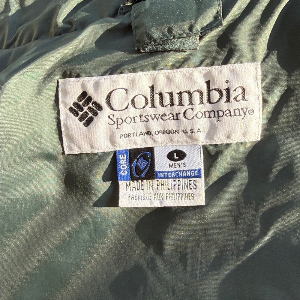 Columbia Bugaboo Fleece Interchange jacket in green and gray, Large, VGUC - Picture 11 of 13